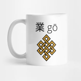 Karma in Japanese. Spiritual Mug